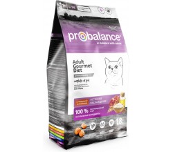 Сухой корм ProBalance Gourmet diet  для кошек c говядиной и ягненком, 1,8кг (2641)