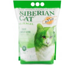 Наполнитель Сибирская Кошка элитный 8л силикагель ЭКО зеленый 
