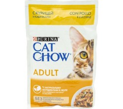 Корм Cat Chow Adult курица и кабачки 85 г