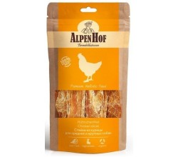 Лакомство AlpenHof A540 для средних и крупных собак стейки из курицы 80 г
