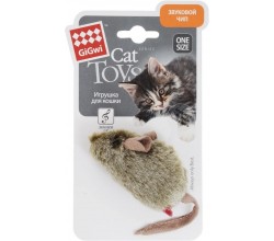 Игрушка для кошек GiGwi Cat Toys Мышка 75101 коричневый