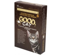 GOOD CAT для кошек со вкусом творога и сметаны 90 таблеток