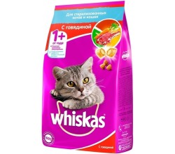 Whiskas для стерилизованных кошек говядина 1.9 кг