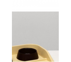 Миски с лотком "Феликс" 0,3 л, 41 x 30 x 6 см, молочный лоток, шоколадные миски