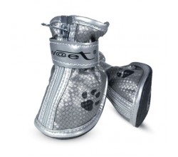YXS082-2 Ботинки для собак серебряные с "лапками",45*35*45мм (уп.4шт),Triol