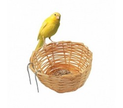 Игрушка для попугаев Гнездо плоское с ветками 6185