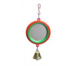 Игрушка для попугаев Зеркало с колокол бол(5018)