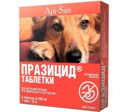 Празицид таблетки (для собак), 6*500 мг