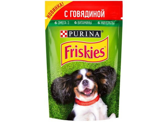 FRISKIES Для собак Говядина 85г
