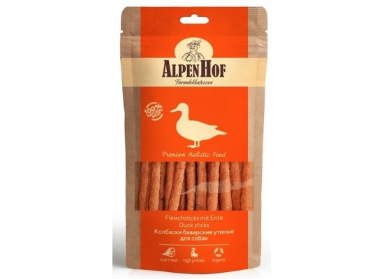 Лакомство AlpenHof A520 для собак колбаски баварские утиные 50 г