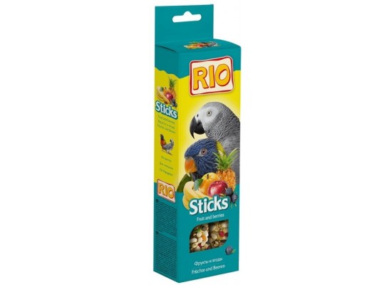 Лакомство RIO с фруктами и ягодами для крупных попугаев 2 шт