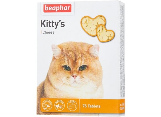 Beaphar Kitty's Cheese для кошек и котят 75 таблеток