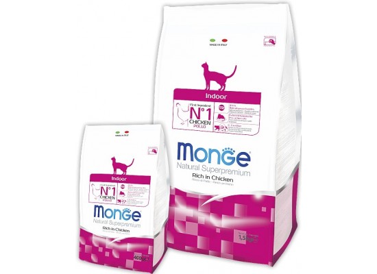 Monge Indoor Cat, корм для кошек, живущих дома, 10 кг