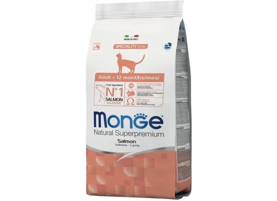 Корм Monge Natural Superpremium Monoprotein монопротеиновый лосось 1.5 кг