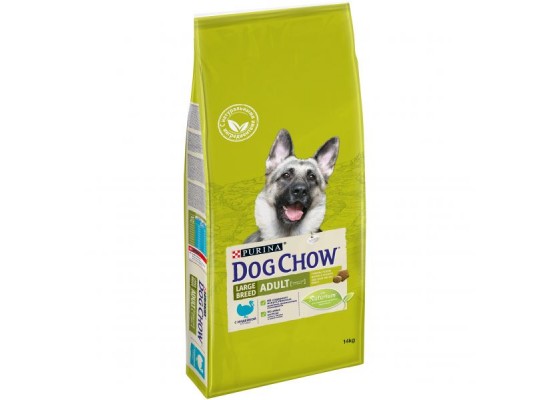 Dog Chow Корм сух. полнорац. для взр собак крупных пород, с индейкой (14 кг)