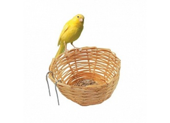 Игрушка для попугаев Гнездо плоское с ветками 6185
