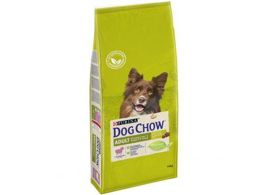 Корм сухой "Dog Chow" для взрослых собак, с ягненком, 14 кг