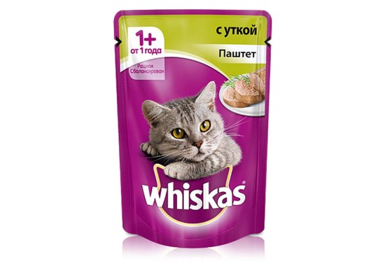 Whiskas влажный корм Вискас для кошек в ассортименте, 85 г
